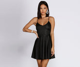 Skaterkleid mit Glitzereffekt